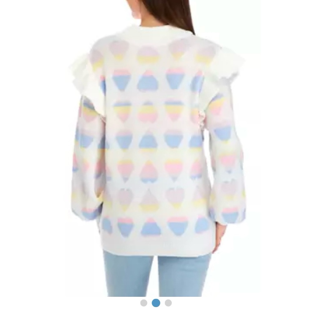 Pastel Ruffled Sweater - Picture 3 of 3